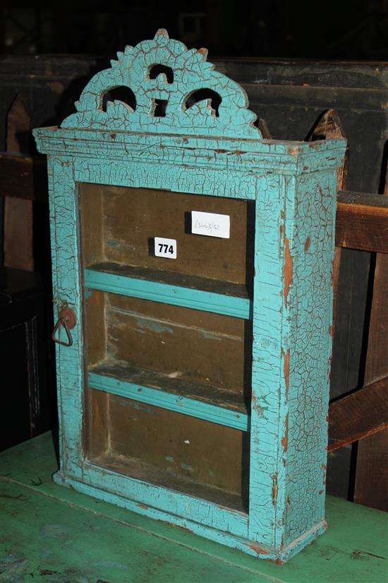 Painted small display cabinet